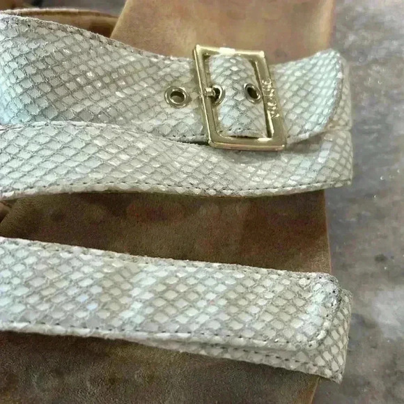 Vionic Sandals Womens Sz 11 Skylar Buckle Three Strap Slide Flats TVW4946 White - Picture 10 of 10